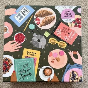 Galison 1000 Piece Reader’s Society Puzzle with Books and Pastries